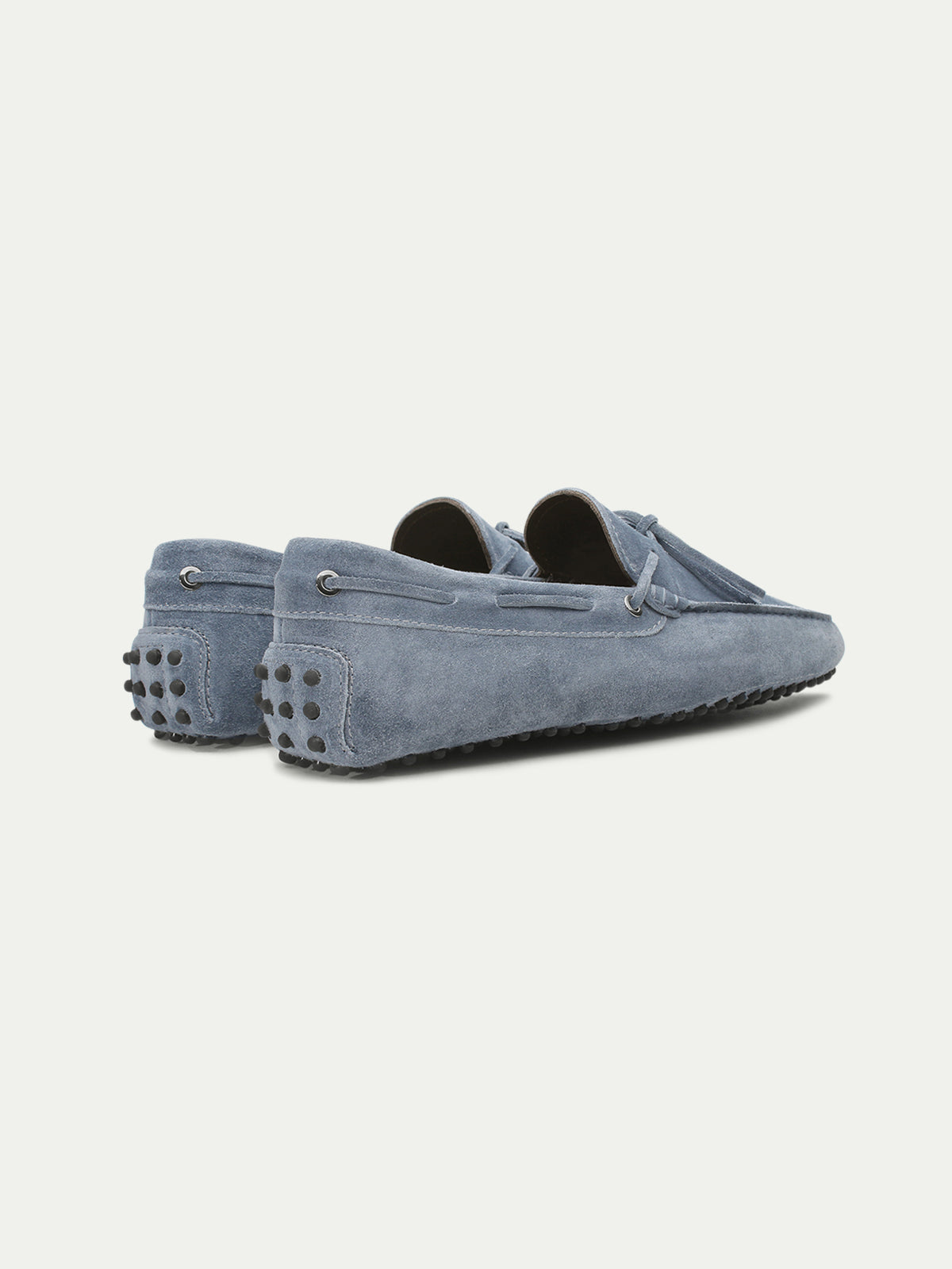 Light Blue Suede Driving Shoes Aurelien