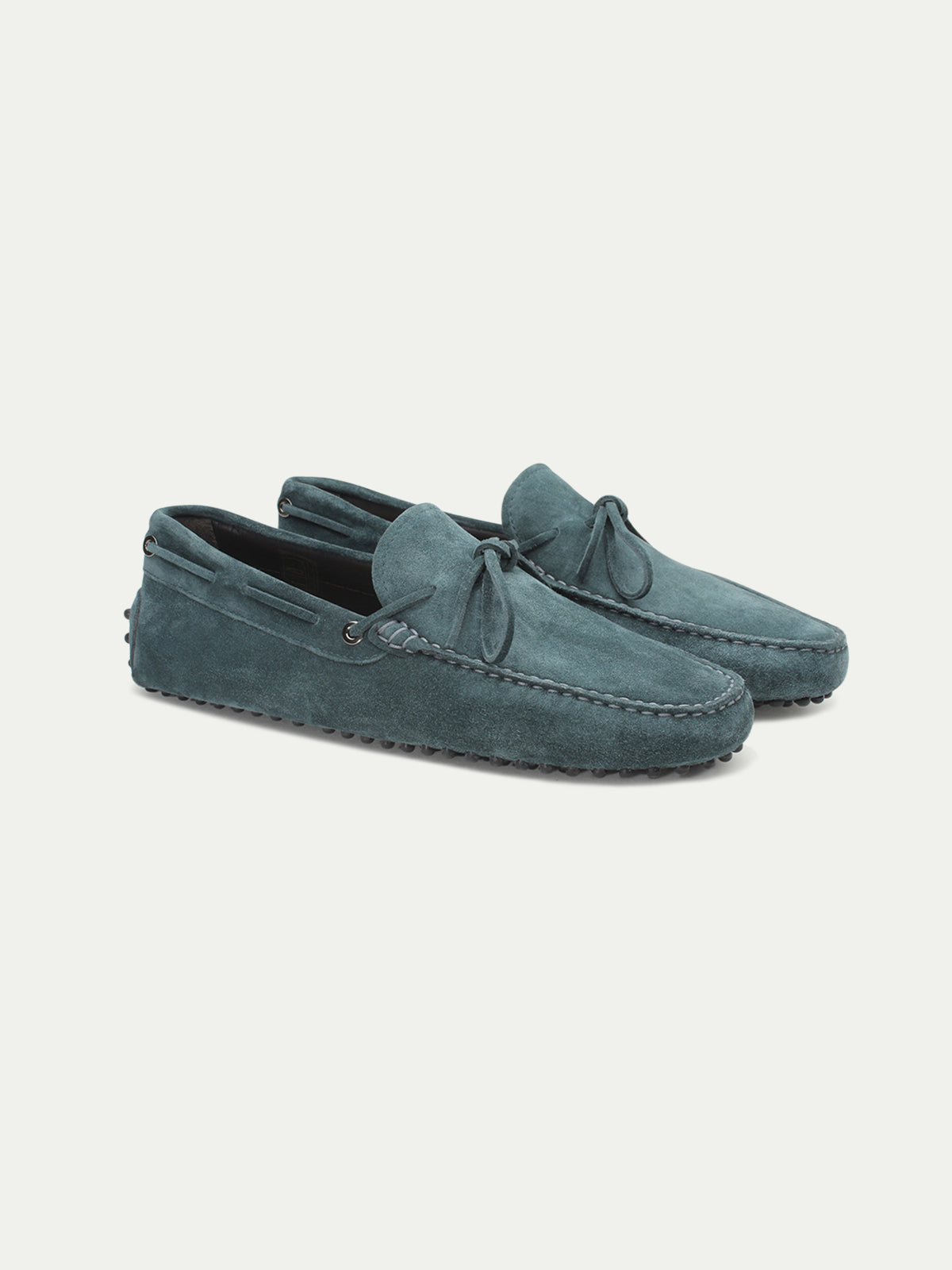 Petrol Suede Driving Shoes Aurelien