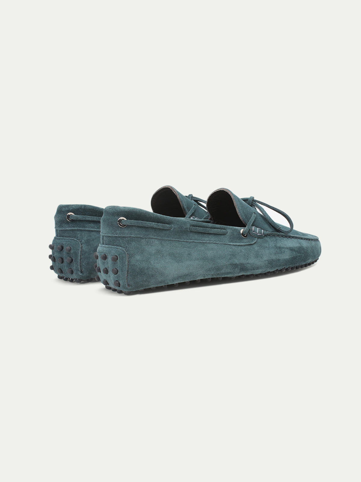 Petrol Suede Driving Shoes Aurelien