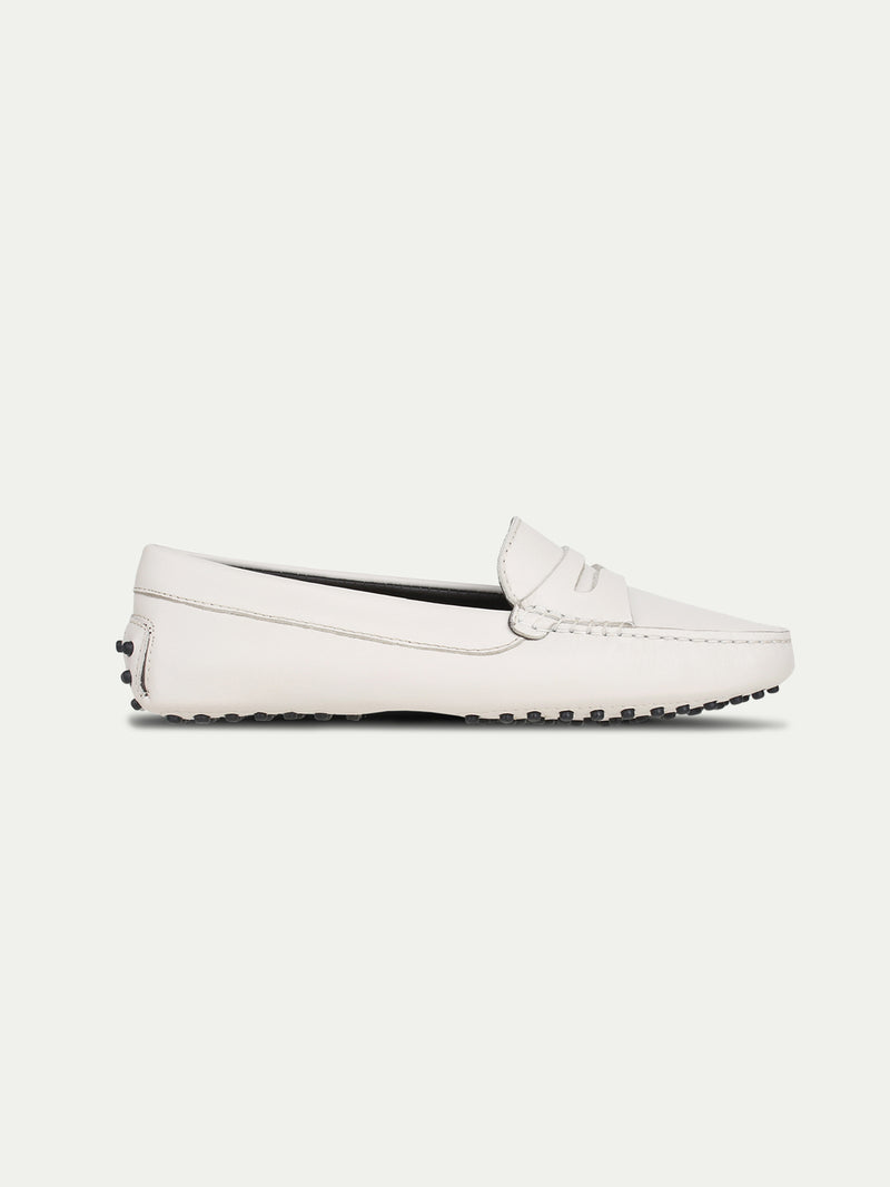 Off-white Leather Driving Shoes II
