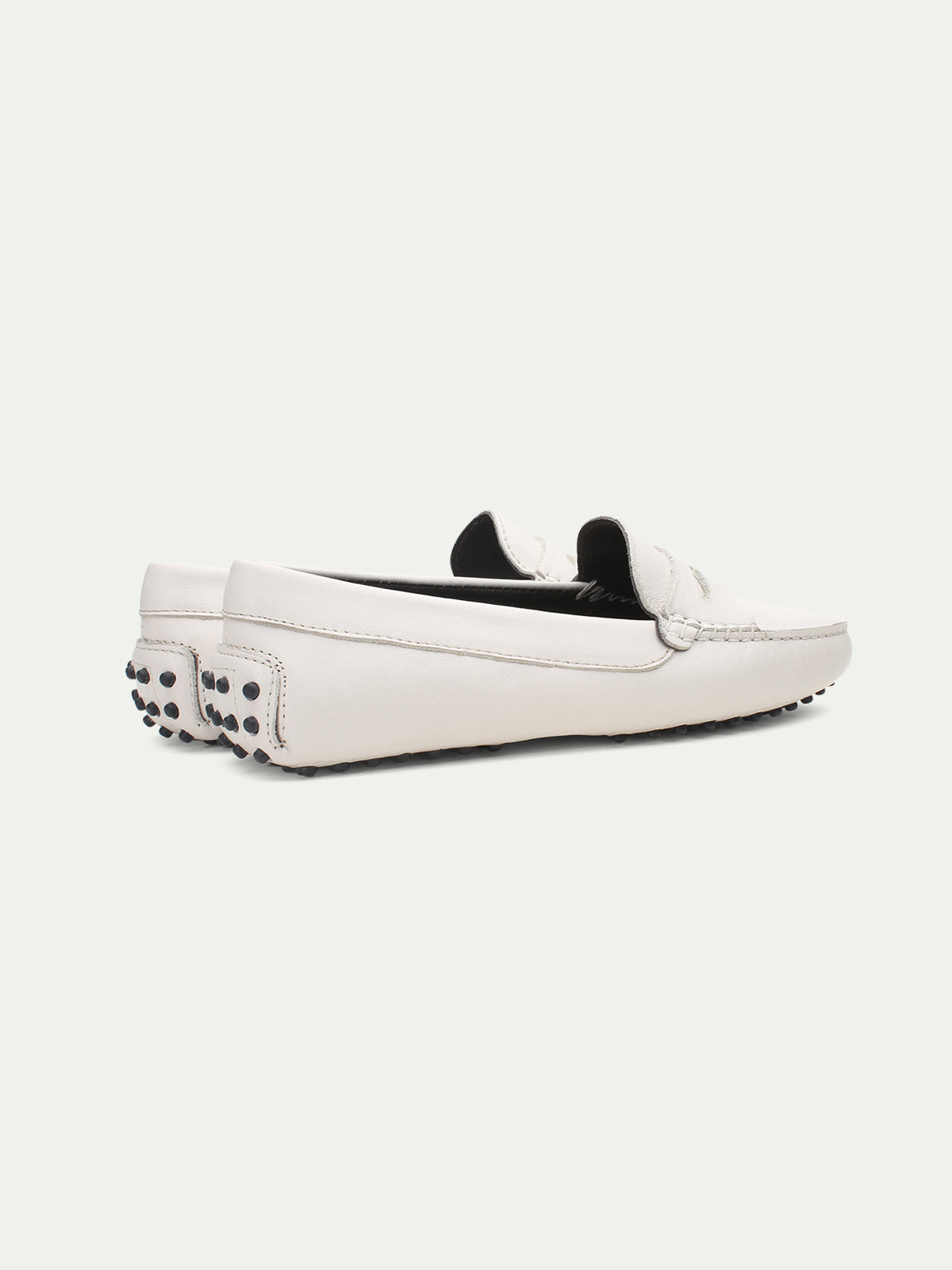 Off-white Leather Driving Shoes II