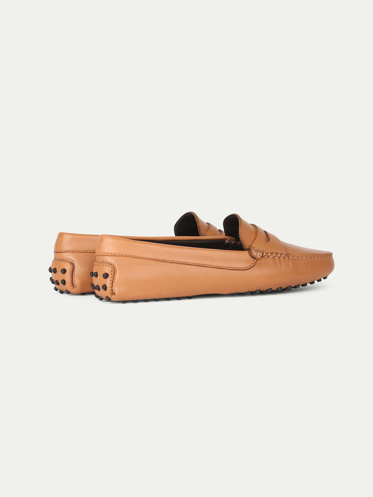 Tan Leather Driving Shoes