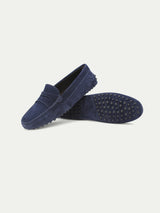 Navy Suede Driving Shoes