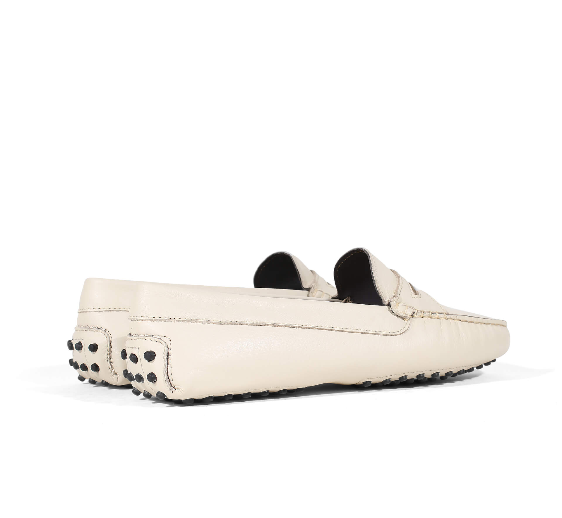 Off-white Leather Driving Shoes Aurélien