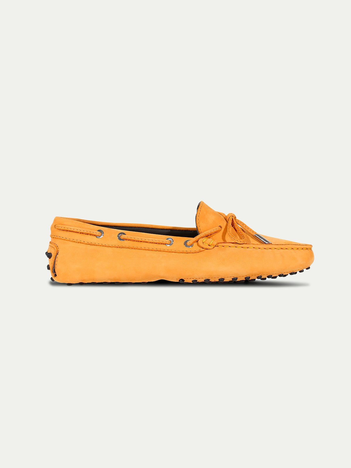 Orange Nubuck Driving Shoes