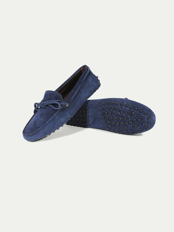 Navy Suede Driving Shoes | Aurélien display picture 3