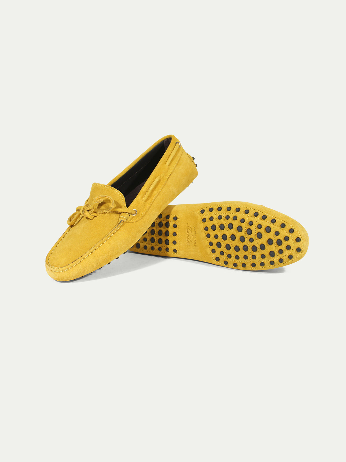 Yellow Suede Driving Shoes | Aurélien