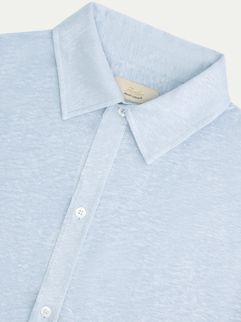 Light Blue Linen Bayside Shirt