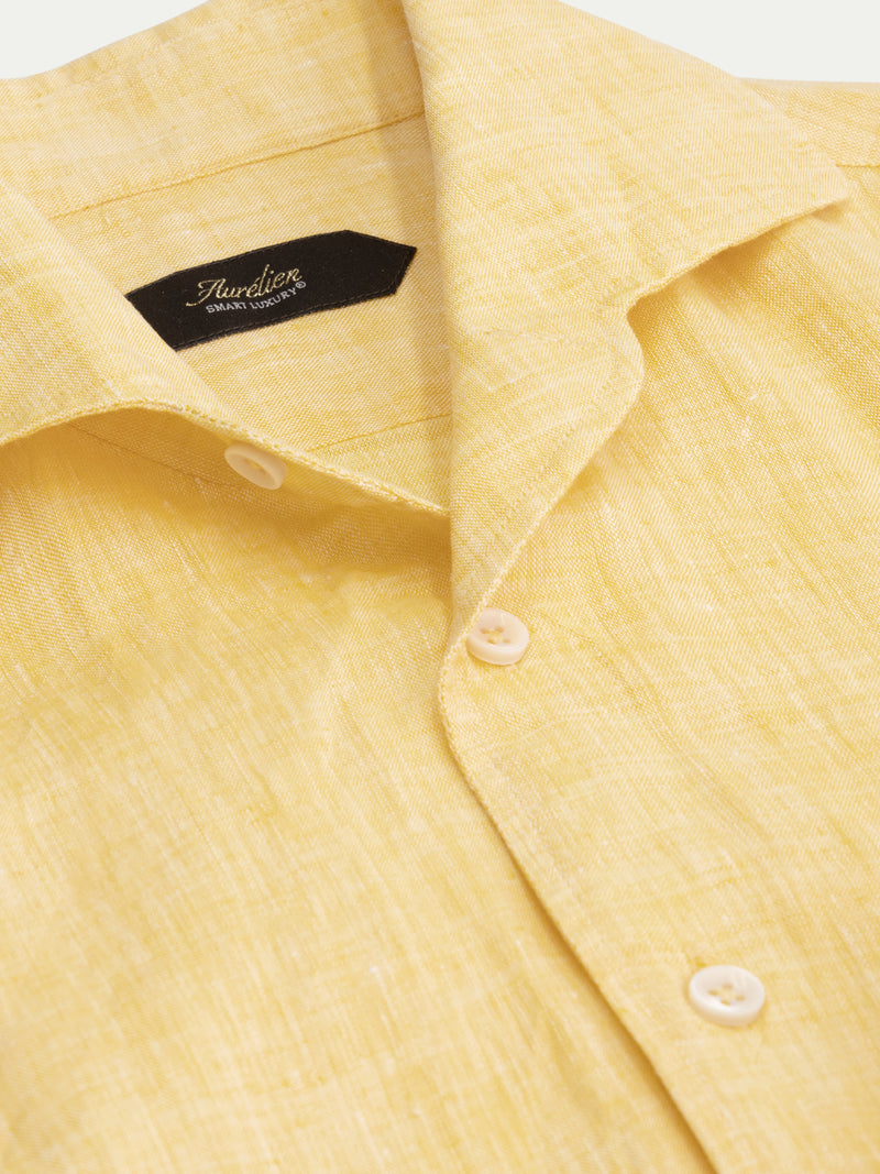 Yellow Linen Seaside Shirt