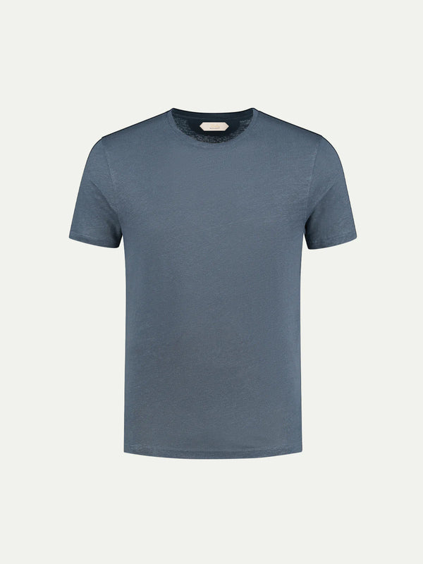 Steel Blue Linen T-shirt