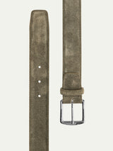 Olive Suede Leather Belt