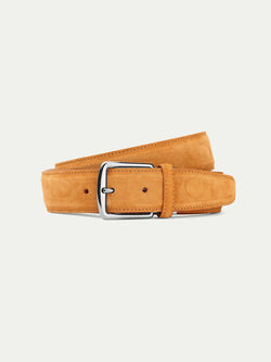 Orange Suede Leather Belt Aurelien