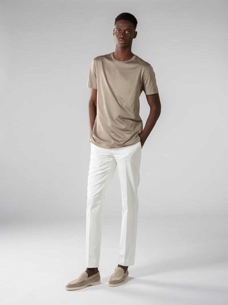 BOSS - Casual-fit shirt in a block-stripe cotton blend