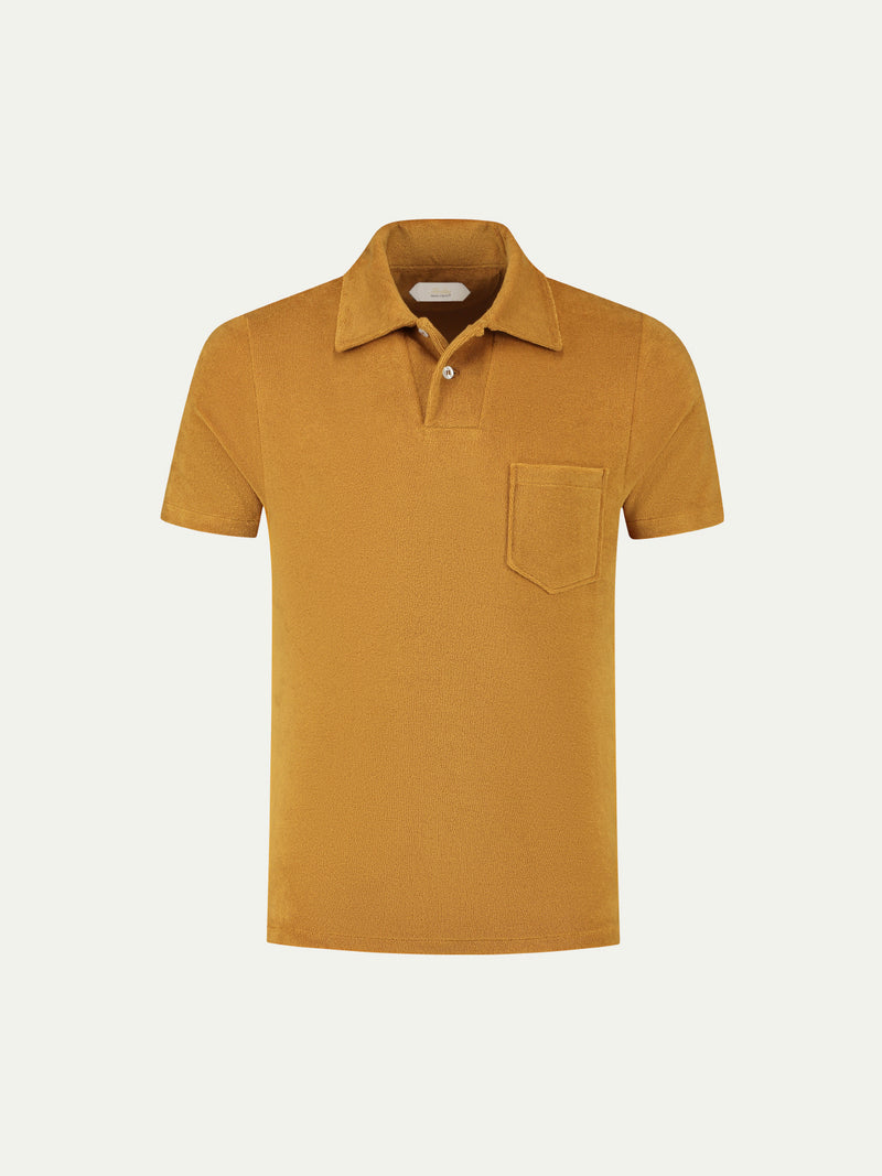 Amber Terry Towelling Polo Shirt
