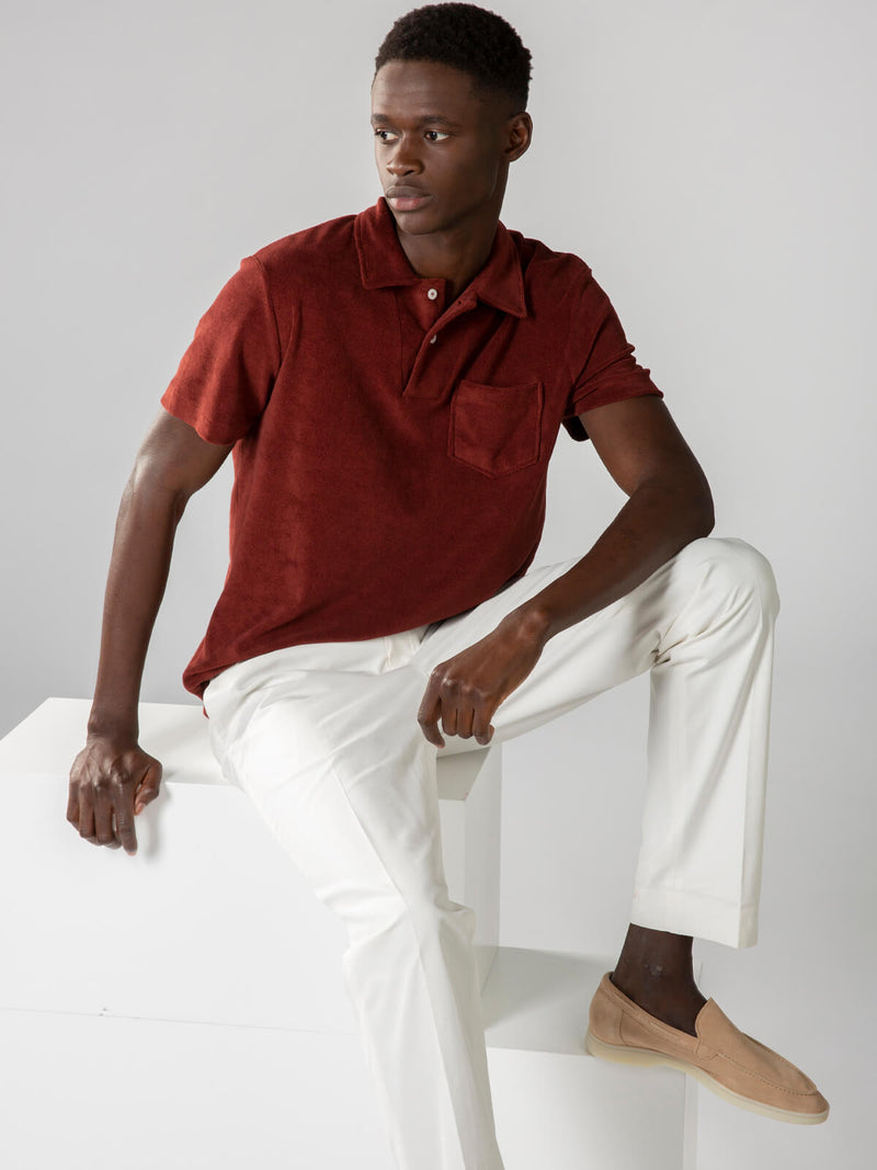 Port Terry Towelling Polo Shirt