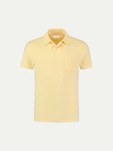 Yellow Terry Towelling Polo Shirt