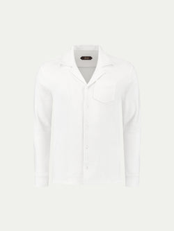 White Terry Towelling Resort Shirt