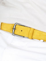 Yellow Suede Leather Belt Aurelien